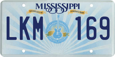 MS license plate LKM169