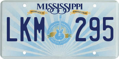 MS license plate LKM295