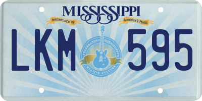 MS license plate LKM595