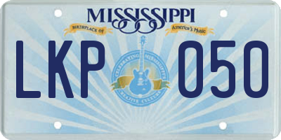 MS license plate LKP050