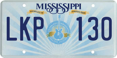 MS license plate LKP130