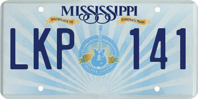 MS license plate LKP141