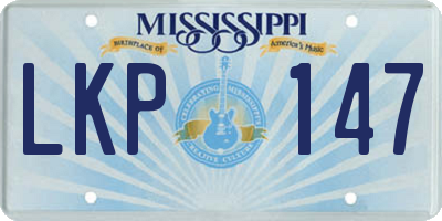 MS license plate LKP147