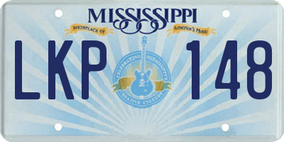 MS license plate LKP148
