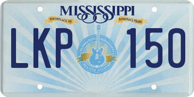 MS license plate LKP150