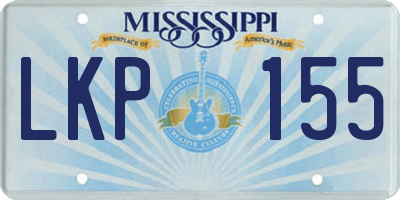 MS license plate LKP155