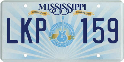 MS license plate LKP159