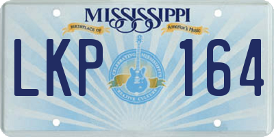 MS license plate LKP164