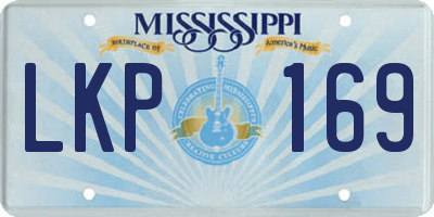 MS license plate LKP169