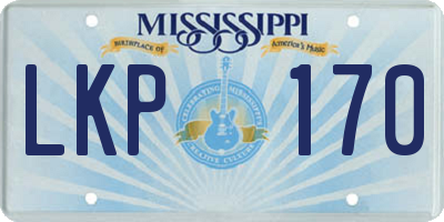 MS license plate LKP170