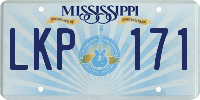 MS license plate LKP171