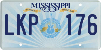 MS license plate LKP176