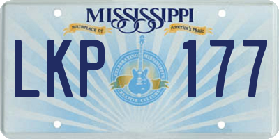 MS license plate LKP177