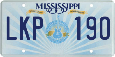 MS license plate LKP190
