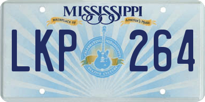 MS license plate LKP264