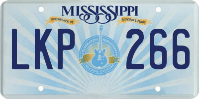 MS license plate LKP266