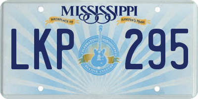 MS license plate LKP295