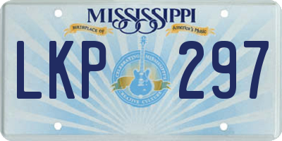 MS license plate LKP297
