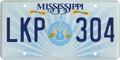 MS license plate LKP304