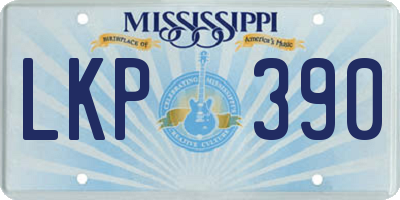 MS license plate LKP390