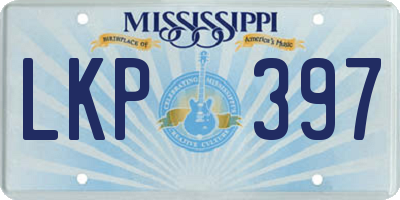 MS license plate LKP397