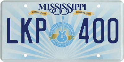 MS license plate LKP400