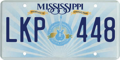 MS license plate LKP448