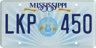 MS license plate LKP450