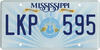 MS license plate LKP595