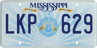 MS license plate LKP629