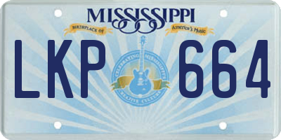 MS license plate LKP664