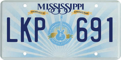 MS license plate LKP691