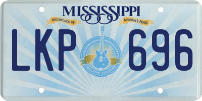 MS license plate LKP696