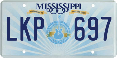 MS license plate LKP697