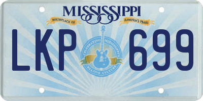 MS license plate LKP699