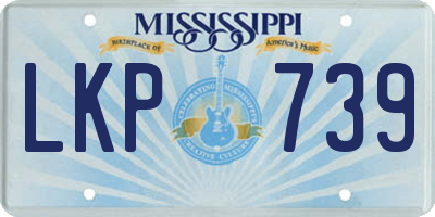 MS license plate LKP739