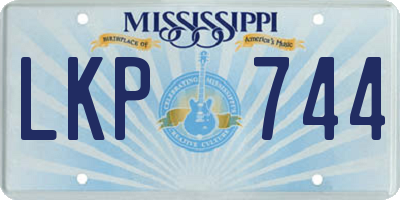 MS license plate LKP744