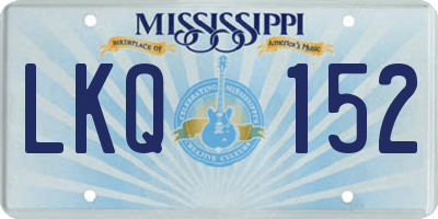 MS license plate LKQ152