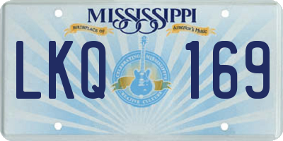 MS license plate LKQ169