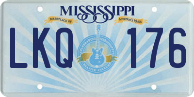 MS license plate LKQ176