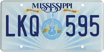 MS license plate LKQ595