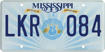 MS license plate LKR084