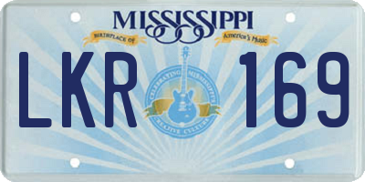 MS license plate LKR169