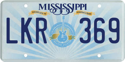 MS license plate LKR369