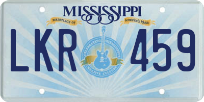 MS license plate LKR459