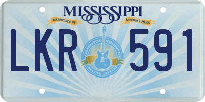 MS license plate LKR591