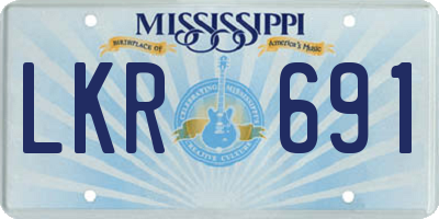 MS license plate LKR691
