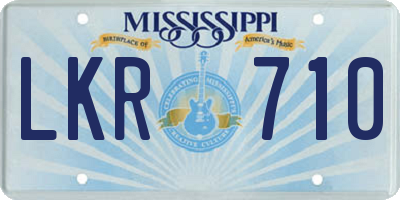 MS license plate LKR710
