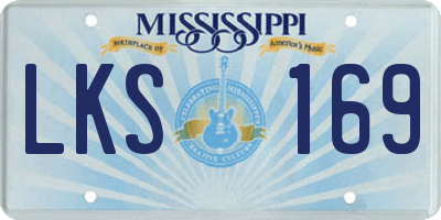 MS license plate LKS169
