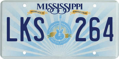 MS license plate LKS264
